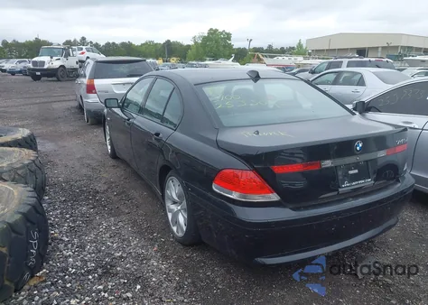 2003 BMW 745I z USA, uszkodzony, nr VIN WBAGL63493DP65399